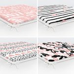 4'lü Sevgililer Günü Konseptli Özel Tasarım Modern Kombin Fermuarlı Sandalye Minderi Seti Realhomes