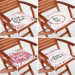 - RealHomes Fermuarlı Sandalye Minderi - Realhomes  4'lü Sevgililer Günü Konseptli Özel Tasarım Modern Kombin Fermuarlı Sandalye Minderi Seti Realhomes