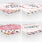 - RealHomes Fermuarlı Sandalye Minderi - Realhomes  4'lü Sevgililer Günü Konseptli Özel Tasarım Modern Kombin Fermuarlı Sandalye Minderi Seti Realhomes