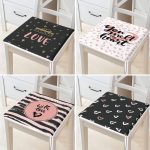 - RealHomes Fermuarlı Sandalye Minderi - Realhomes  4'lü Sevgililer Günü Konseptli Özel Tasarım Modern Kombin Fermuarlı Sandalye Minderi Seti Realhomes