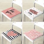 - RealHomes Fermuarlı Sandalye Minderi - Realhomes  4'lü Sevgililer Günü Konseptli Özel Tasarım Modern Kombin Fermuarlı Sandalye Minderi Seti Realhomes