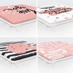 - RealHomes Fermuarlı Sandalye Minderi - Realhomes  4'lü Sevgililer Günü Konseptli Özel Tasarım Modern Kombin Fermuarlı Sandalye Minderi Seti Realhomes