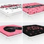 4'lü Sevgililer Günü Konseptli Özel Tasarım Modern Kombin Fermuarlı Sandalye Minderi Seti Realhomes