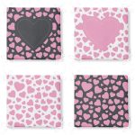 4'lü Sevgililer Günü Konseptli Özel Tasarım Modern Kombin Fermuarlı Sandalye Minderi Seti Realhomes