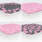 - RealHomes Fermuarlı Sandalye Minderi - Realhomes 4'lü Sevgililer Günü Konseptli Özel Tasarım Modern Kombin Fermuarlı Sandalye Minderi Seti Realhomes