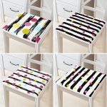 - RealHomes Fermuarlı Sandalye Minderi - Realhomes  4'lü Renkli Puantiye Motifli Dijital Baskılı Modern Fermuarlı Sandalye Minderi Seti Realhomes