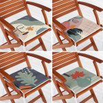 - RealHomes Fermuarlı Sandalye Minderi - Realhomes 4'lü Bohem Tasarımlı Dijital Baskılı Fermuarlı Sandalye Minderi Seti Realhomes