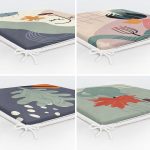 - RealHomes Fermuarlı Sandalye Minderi - Realhomes 4'lü Bohem Tasarımlı Dijital Baskılı Fermuarlı Sandalye Minderi Seti Realhomes