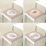 4'lü Bohem Tasarımlı Dijital Baskılı Fermuarlı Sandalye Minderi Seti Realhomes