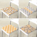 4'lü Özel Tasarım Dijital Baskılı Fermuarlı Sandalye Minderi Seti Realhomes