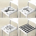 - RealHomes Fermuarlı Sandalye Minderi - Realhomes 4'lü Mermer Zemin Tasarımlı Dijital Baskılı Fermuarlı Sandalye Minderi Seti Realhomes