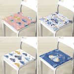 4'lü Kelebek Özel Tasarımlı Dijital Baskılı Modern Fermuarlı Sandalye Minderi Seti Realhomes