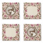 4'lü Krem Zemin Etnik Çizimli Dijital Baskılı Modern Fermuarlı Sandalye Minderi Seti Realhomes