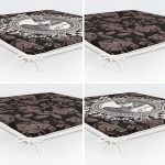 - RealHomes Fermuarlı Sandalye Minderi - Realhomes 4'lü Koyu Renkli Etnik Tasarımlı Dijital Baskılı Modern Fermuarlı Sandalye Minderi Seti Realhomes