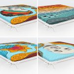 - RealHomes Fermuarlı Sandalye Minderi - Realhomes 4'lü Etnik Tasarımlı Renkli Dijital Baskılı Modern Fermuarlı Sandalye Minderi Seti Realhomes