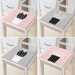 - RealHomes Fermuarlı Sandalye Minderi - Realhomes 4'lü Gri & Pembe Zeminli Saksılı Kaktüs Tasarımlı Dijital Baskılı Modern Fermuarlı Sandalye Minderi Seti Realhomes