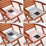 - RealHomes Fermuarlı Sandalye Minderi - Realhomes 4'lü Gri & Pembe Zeminli Saksılı Kaktüs Tasarımlı Dijital Baskılı Modern Fermuarlı Sandalye Minderi Seti Realhomes