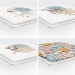 - RealHomes Fermuarlı Sandalye Minderi - Realhomes 4'lü Antik Yunan Tanrısı Ve Portre Motifli Özel Tasarım Dijital Baskılı Modern Fermuarlı Sandalye Minderi Seti Realhomes