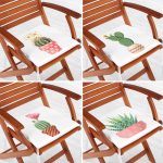 - RealHomes Fermuarlı Sandalye Minderi - Realhomes  4'lü Sevimli Saksılı Kaktüs Tasarımlı Dijital Baskılı Modern Fermuarlı Sandalye Minderi Seti Realhomes