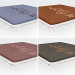 - RealHomes Fermuarlı Sandalye Minderi - Realhomes  4'lü Renkli Zemin Onedraw Çiçek Çizimli Dijital Baskılı Modern Fermuarlı Sandalye Minderi Seti Realhomes