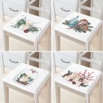 - RealHomes Fermuarlı Sandalye Minderi - Realhomes  4'lü Özel Tasarım Mum Temalı Dijital Baskılı Modern Fermuarlı Sandalye Minderi Seti Realhomes