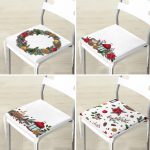 - RealHomes Fermuarlı Sandalye Minderi - Realhomes 4'lü Yılbaşı Özel Tasarımlı Dijital Baskılı Modern Fermuarlı Sandalye Minderi Seti Realhomes