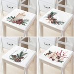 4'lü Mum & Şamdan Özel Motifli Dijital Baskılı Modern Fermuarlı Sandalye Minderi Seti Realhomes