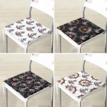 4'lü Çapa & Dümen Özel Tasarımlı Dijital Baskılı Modern Fermuarlı Sandalye Minderi Seti Realhomes