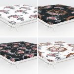 4'lü Çapa & Dümen Özel Tasarımlı Dijital Baskılı Modern Fermuarlı Sandalye Minderi Seti Realhomes