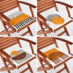 - RealHomes Fermuarlı Sandalye Minderi - Realhomes 4'lü Etnik Çizimli Özel Tasarım Dijital Baskılı Modern Fermuarlı Sandalye Minderi Seti Realhomes