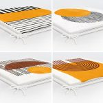 - RealHomes Fermuarlı Sandalye Minderi - Realhomes 4'lü Etnik Çizimli Özel Tasarım Dijital Baskılı Modern Fermuarlı Sandalye Minderi Seti Realhomes