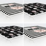 - RealHomes Fermuarlı Sandalye Minderi - Realhomes  4'lü Saksıdaki Çiçekler Özel Tasarım Dijital Baskılı Modern Fermuarlı Sandalye Minderi Seti Realhomes