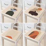 - RealHomes Fermuarlı Sandalye Minderi - Realhomes  4'lü Etnik Özel Tasarım Dijital Baskılı Modern Fermuarlı Sandalye Minderi Seti Realhomes