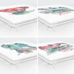 - RealHomes Fermuarlı Sandalye Minderi - Realhomes  4'lü Çam Ağaçlı Araba Desenli Dijital Baskılı Modern Fermuarlı Sandalye Minderi Seti Realhomes