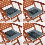 4'lü Açık Füme Renkli Onedraw Çizimli Dijital Baskılı Modern Fermuarlı Sandalye Minderi Seti Realhomes