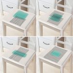 4'lü Koyu Fildişi Renkli Onedraw Tasarımlı Dijital Baskılı Modern Fermuarlı Sandalye Minderi Seti Realhomes