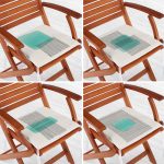 4'lü Koyu Fildişi Renkli Onedraw Tasarımlı Dijital Baskılı Modern Fermuarlı Sandalye Minderi Seti Realhomes