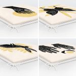 4'lü Kelebek & Mehndi Özel Tasarımlı Dijital Baskılı Modern Fermuarlı Sandalye Minderi Seti Realhomes