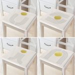 - RealHomes Fermuarlı Sandalye Minderi - Realhomes  4'lü Krem Zeminli Çizgili Motifler Fermuarlı Sandalye Minderi Seti Realhomes