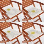 - RealHomes Fermuarlı Sandalye Minderi - Realhomes  4'lü Krem Zeminli Çizgili Motifler Fermuarlı Sandalye Minderi Seti Realhomes