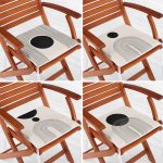 - RealHomes Fermuarlı Sandalye Minderi - Realhomes  4'lü Krem Zemin Çizgli Motifli Fermuarlı Sandalye Minderi Seti Realhomes