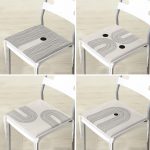 - RealHomes Fermuarlı Sandalye Minderi - Realhomes 4'lü Çizgili Tasarım Krem Zeminli Fermuarlı Sandalye Minderi Seti Realhomes