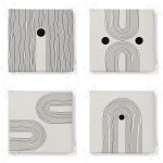 - RealHomes Fermuarlı Sandalye Minderi - Realhomes 4'lü Çizgili Tasarım Krem Zeminli Fermuarlı Sandalye Minderi Seti Realhomes