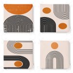 - RealHomes Fermuarlı Sandalye Minderi - Realhomes 4'lü Minimalist Tasarımlı Modern Fermuarlı Sandalye Minderi Seti Realhomes