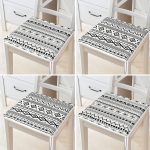 - RealHomes Fermuarlı Sandalye Minderi - Realhomes 4'lü Özel Tasarım İskandinav Tasarımlı Dijital Baskılı Modern Fermuarlı Sandalye Minderi Seti Realhomes