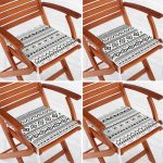 - RealHomes Fermuarlı Sandalye Minderi - Realhomes 4'lü Özel Tasarım İskandinav Tasarımlı Dijital Baskılı Modern Fermuarlı Sandalye Minderi Seti Realhomes