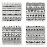 - RealHomes Fermuarlı Sandalye Minderi - Realhomes 4'lü Özel Tasarım İskandinav Tasarımlı Dijital Baskılı Modern Fermuarlı Sandalye Minderi Seti Realhomes