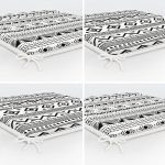 - RealHomes Fermuarlı Sandalye Minderi - Realhomes 4'lü Özel Tasarım İskandinav Tasarımlı Dijital Baskılı Modern Fermuarlı Sandalye Minderi Seti Realhomes