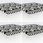 - RealHomes Fermuarlı Sandalye Minderi - Realhomes  4'lü Özel Tasarım İskandinav Tasarımlı Dijital Baskılı Modern Fermuarlı Sandalye Minderi Seti Realhomes