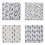 - RealHomes Fermuarlı Sandalye Minderi - Realhomes 4'lü Kot Zeminde Kristal ve Çam Ağacı Motifli Modern Dijital Baskılı Dekoratif Fermuarlı Sandalye Minderi Seti Realhomes